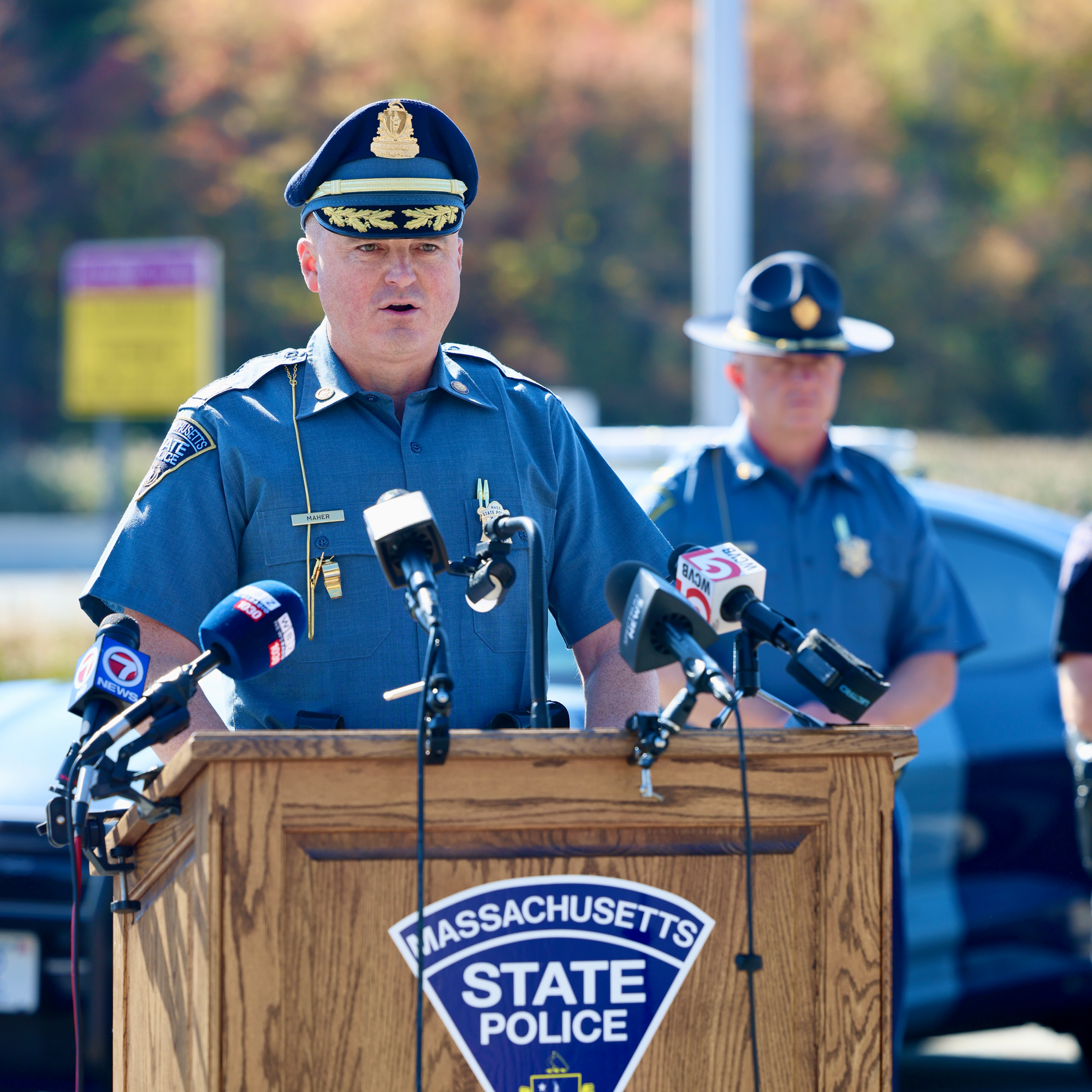 Massachusetts State Police Major Sean Maher said the Commercial Vehicle Enforcement Section, or "Truck Team," will dedicate 30 Troopers to inspect large trucks, buses and other commercial vehicles during Operation Wicked Safe Oct. 13-15.