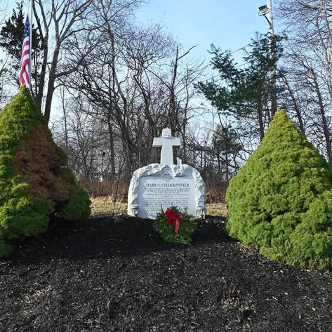 State Police Lay Wreath at Trooper Charbonnier Memorial