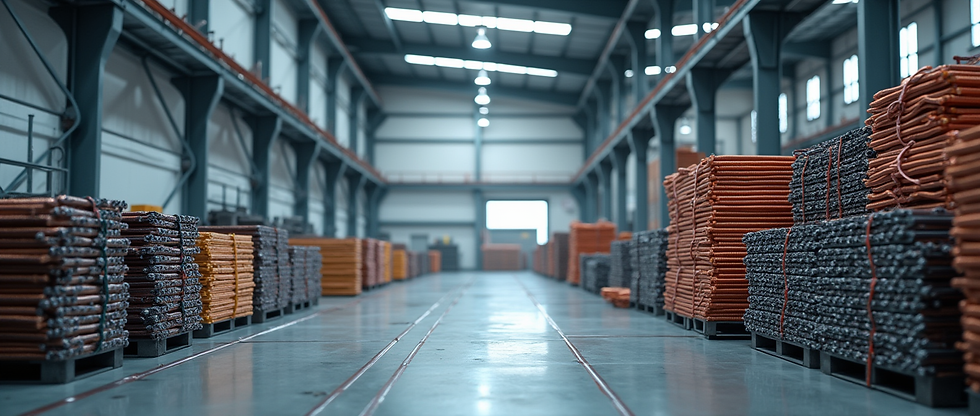 modern_non-ferrous_metal_warehouse_with_stacked_aluminum_ingots_and_copper_wires_clean_and