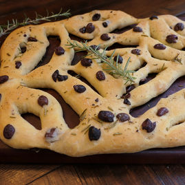olive rosemary fougasse