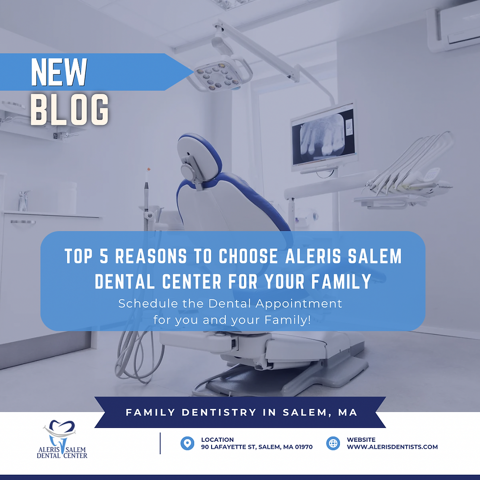 Discover why Aleris Salem Dental Center is Salem’s top choice for family dental care—multilingual team, advanced tech, flexible hours & more!