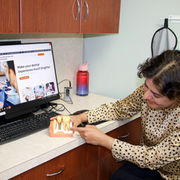 Using a dental model, our team explains how even a small cracked tooth can lead to bigger oral health problems if left untreated.