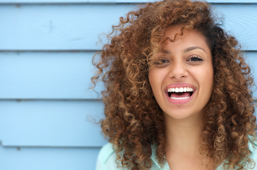 white confident smile