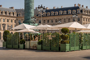 Terrasse d'été Ritz , scénographie place Vendome