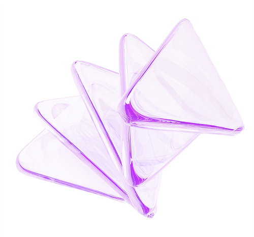 三角形のクリアなオブジェクト画像