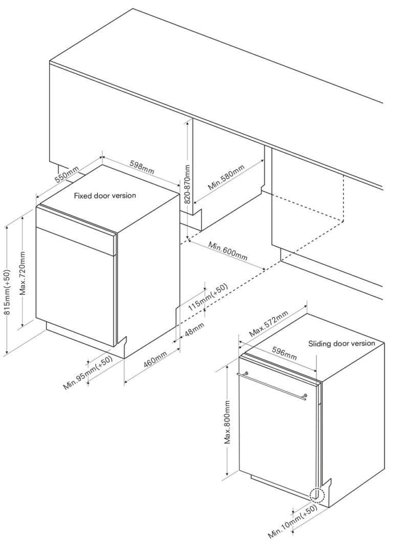 Thumbnail: Master Kitchen Built-In Dishwasher  DMK 14C9 SP SD