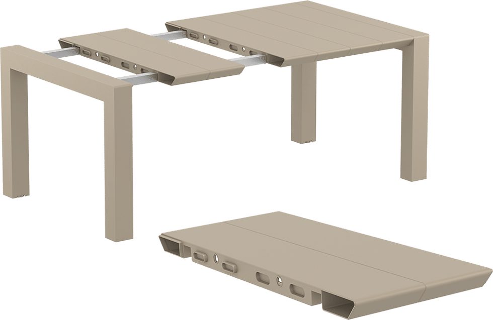 Thumbnail: Vegas Table Dove Grey/ Taupe/White 100/140 x100