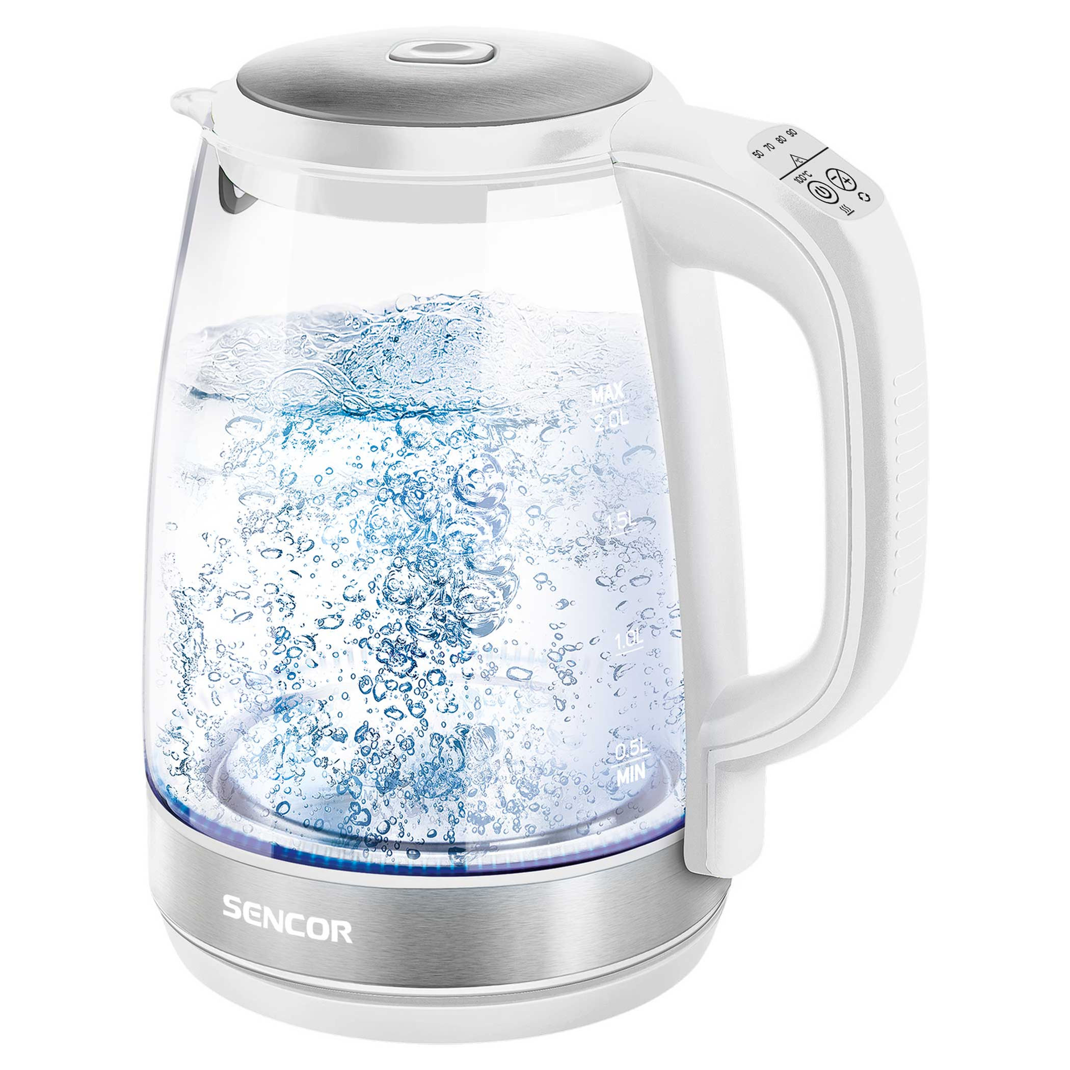 Sencor Glass Kettle 1.7lt White SWK7300WH