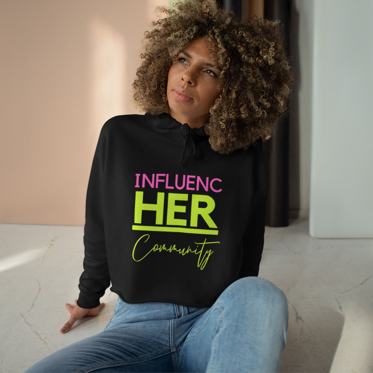 Influenc-HER Crop Hoodie