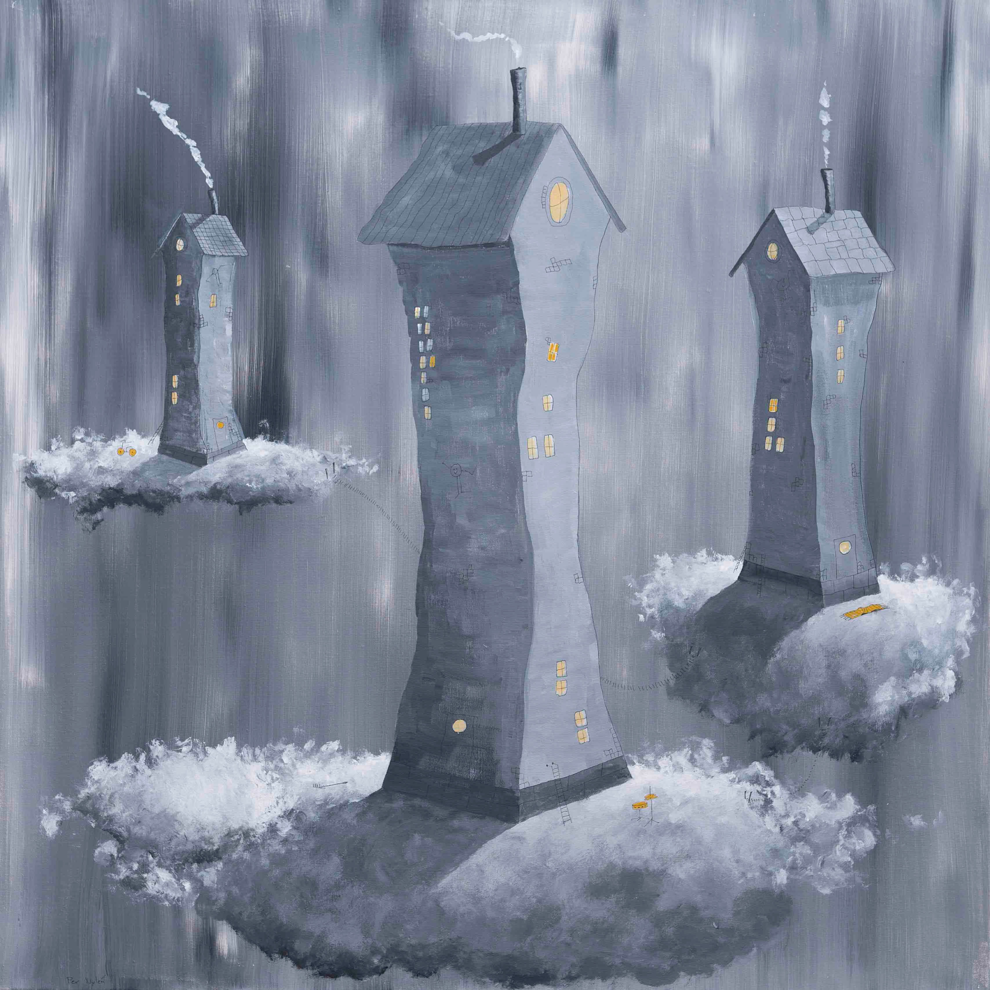 Damien Hirst is doing a mural at the back of Arnords house