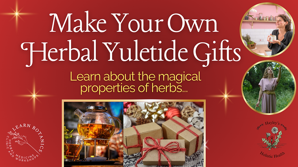 Make Your Own Herbal Yuletide Gifts
