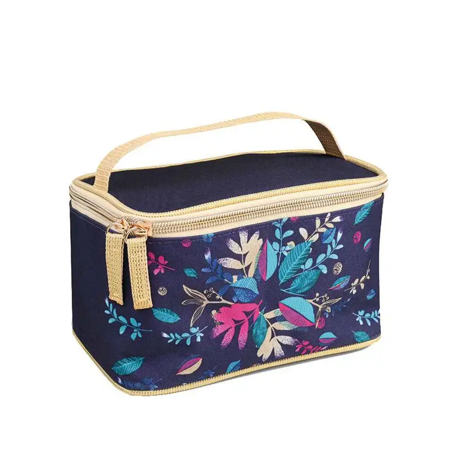 Trousse de maquillage fleurie La Gacilly France à fermeture zippée, neuve