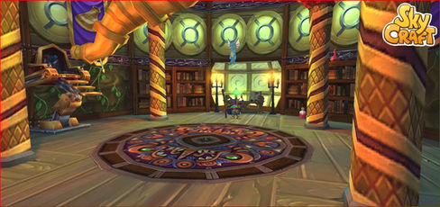 Ancient Library Interior