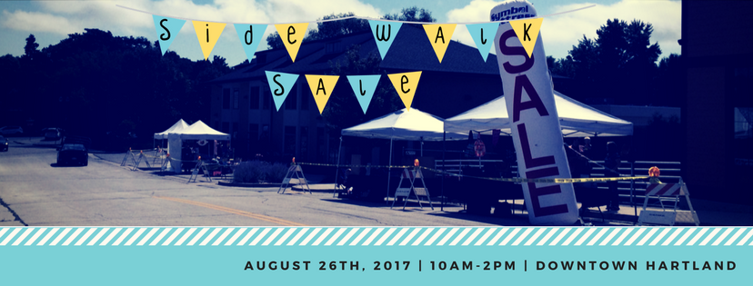 Sidewalk Sale | Aug 3rd | 10am-2pm | Downtown Hartland