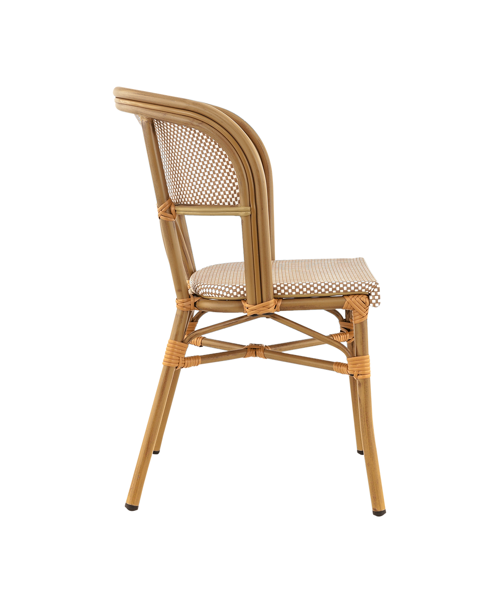 chaise extérieur pour restaurant couleur bambou