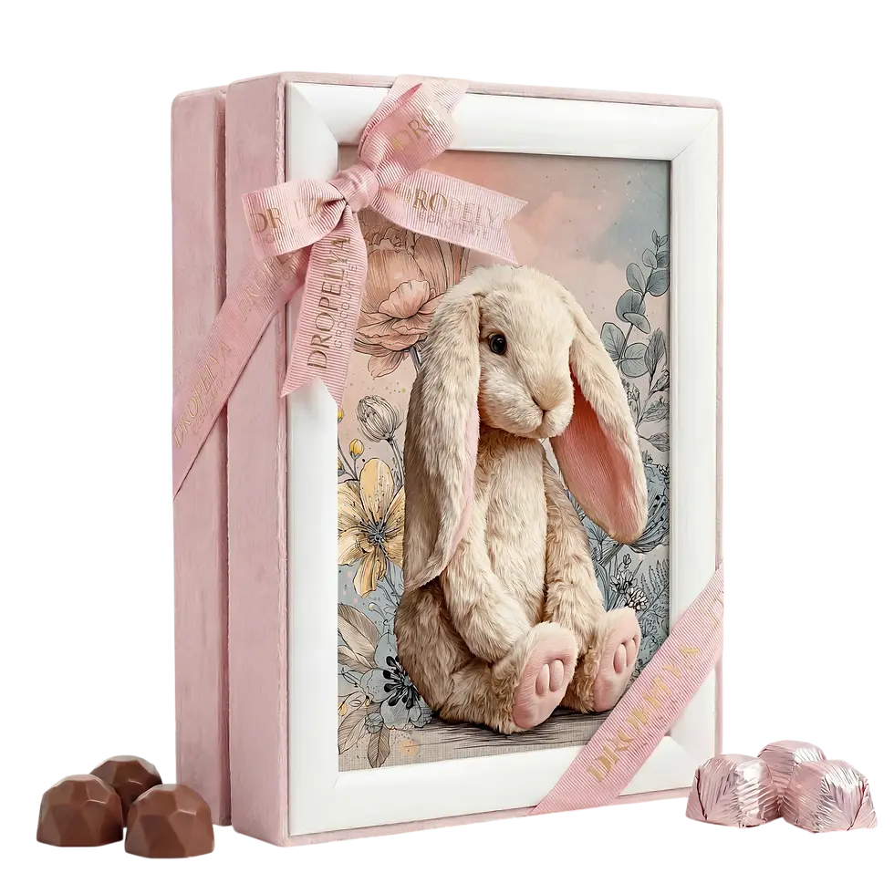 Dropelya Chocolate Kız Bebek Çerçeveli Hediye Çikolata Kutusu