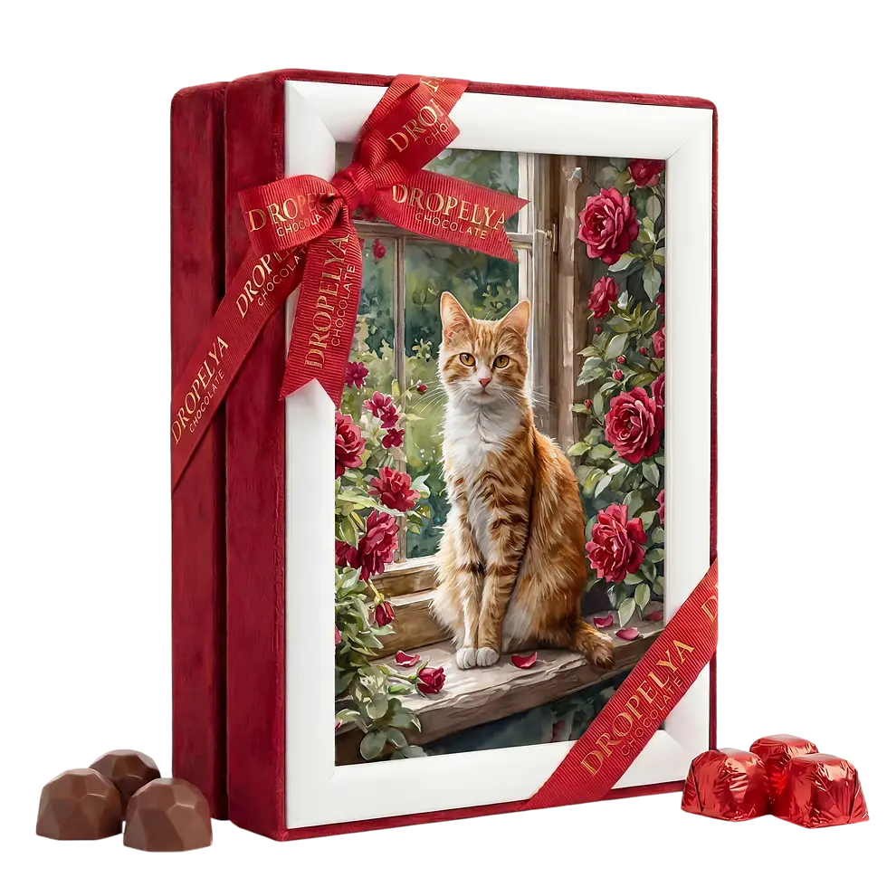 Dropelya Chocolate Kız Bebek Çerçeveli Hediye Çikolata Kutusu