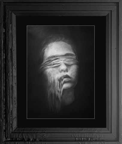 Fine art drawing in Charcoal by CO-MA - Portrait, Figurative