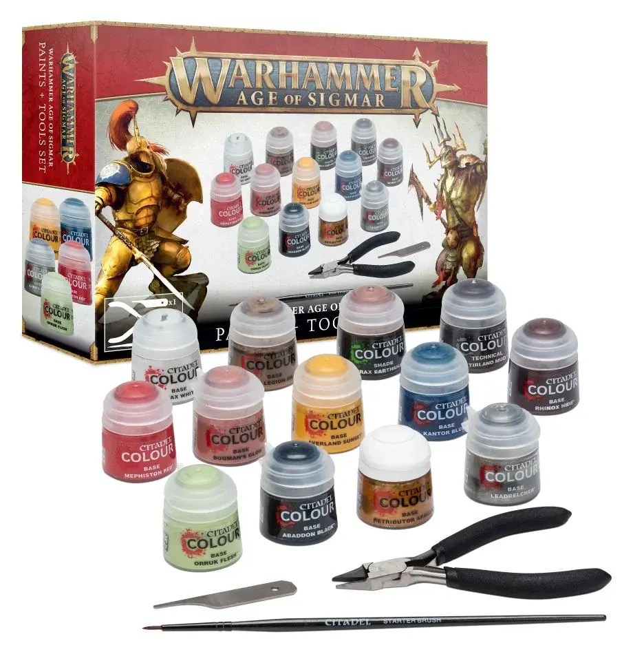 Warhammer Age of Sigmar: Set de pinturas y herramientas