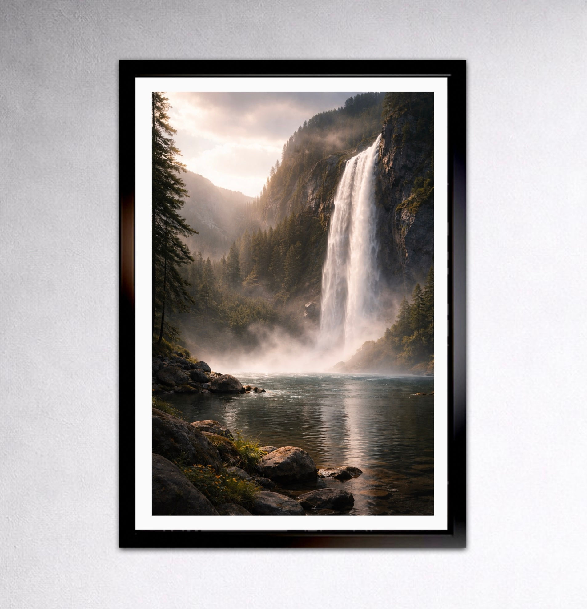 Eeuwige Val – Waterval in Berglicht