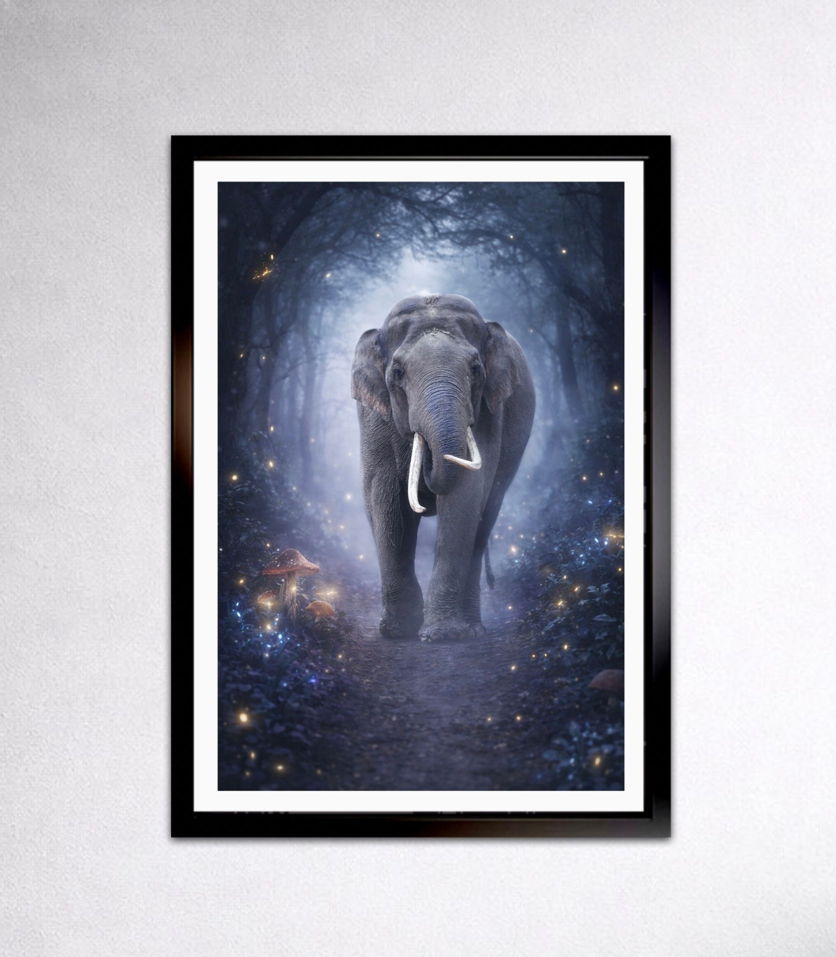 Magische Nacht – Mystieke Olifant in het Betoverde Bos