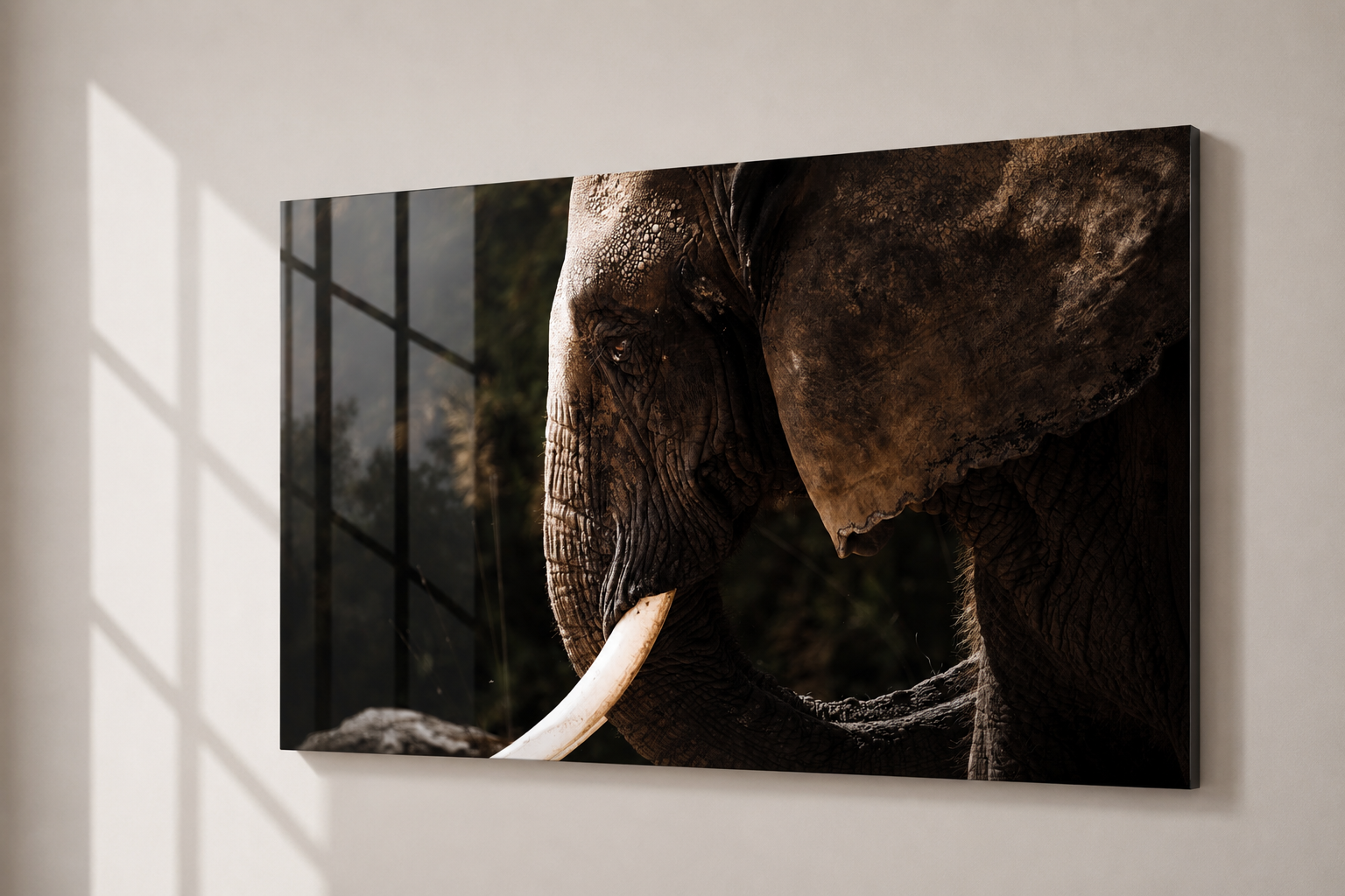 Zijprofiel van een Olifant