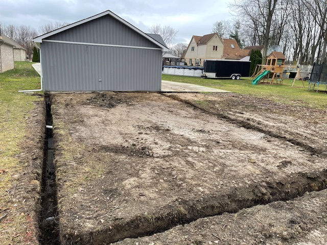 40' Garage Addition in Chesterfield, MI