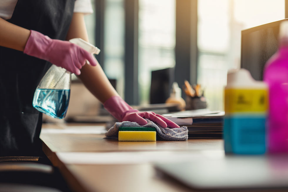 u8284473614_Hispanic_female_Janitor_disinfecting_office_desks_8d3a005c-092b-410b-a3b3-0cbe