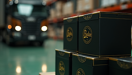 Logistics image: "Spice export logistics - quality control certification