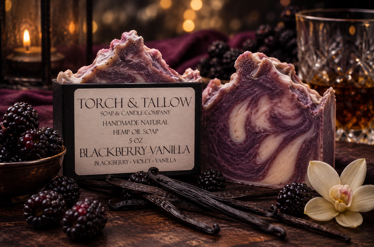 Blackberry Vanilla - Hemp Soap