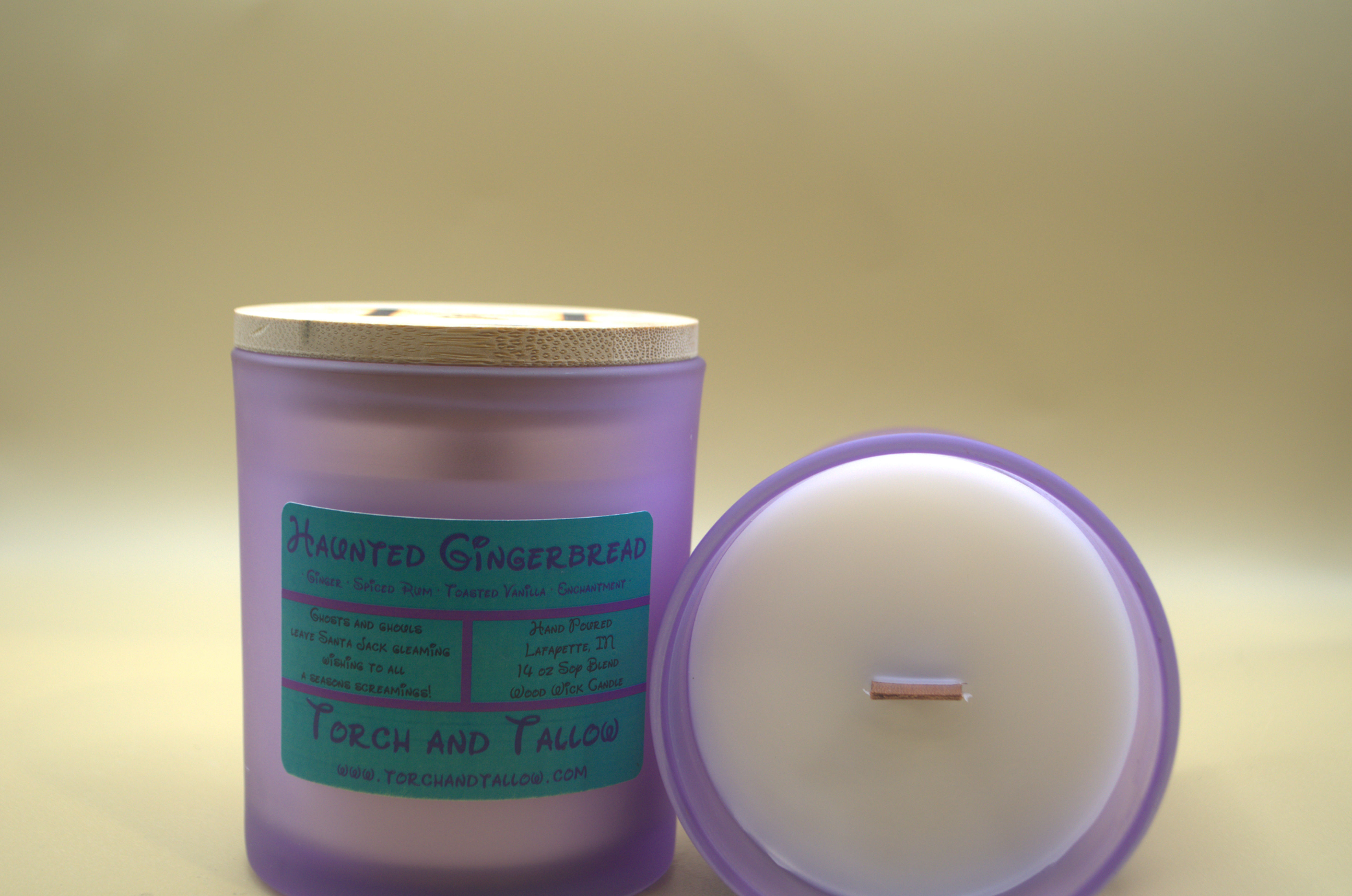 Haunted Gingerbread Candle