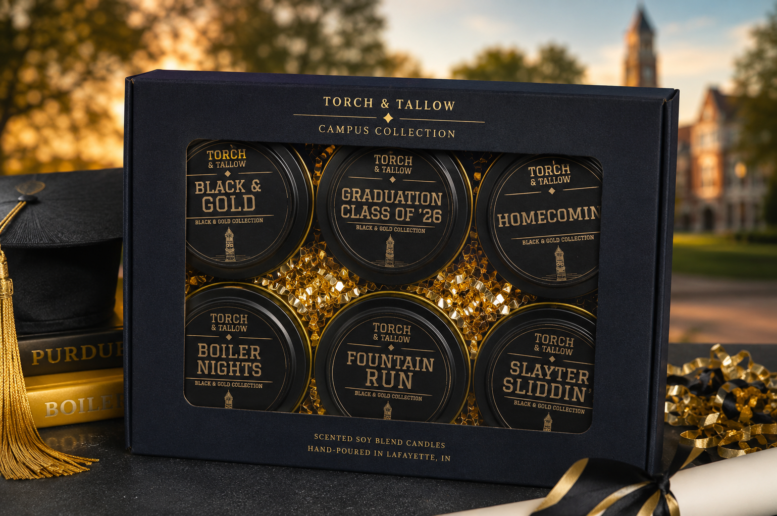 Black & Gold Collection - 6 Pack