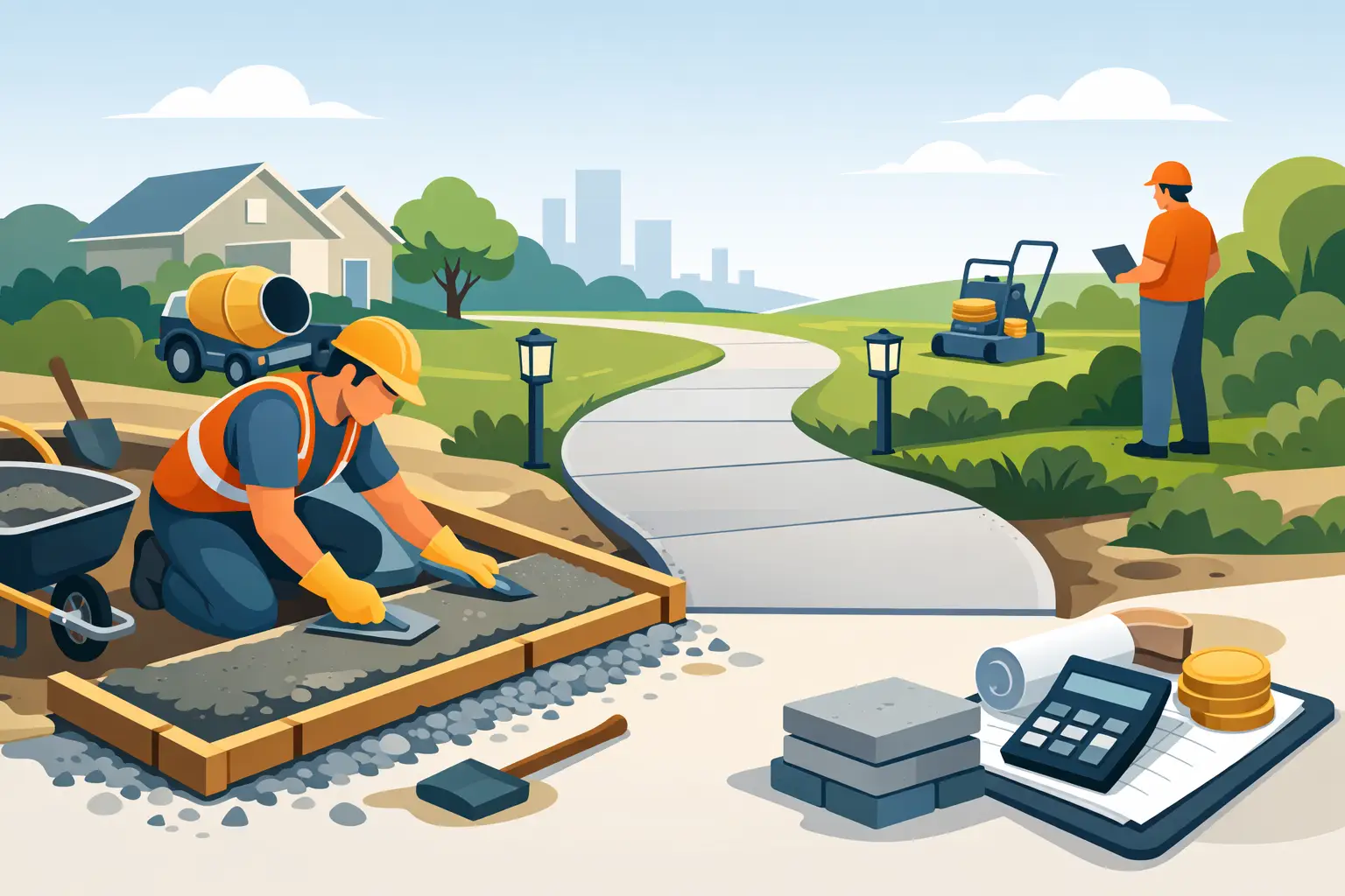 Concrete Walkway Installation Cost: What to Expect