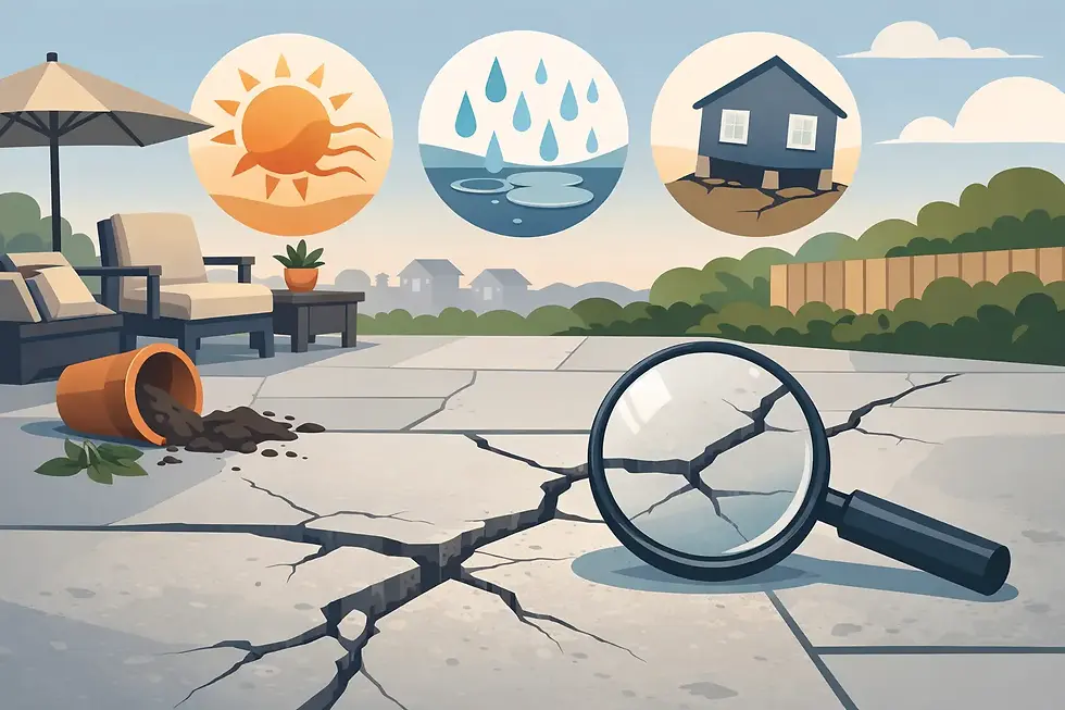 Patio Cracking Causes and What Cracks Mean