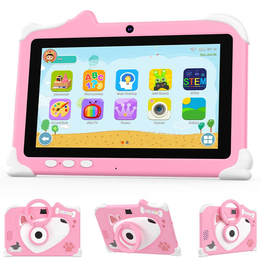 Aheadthink Kids Tablet for Boys and Girls 7 Inch Toddler Tablet 4GB + 32GB Andro