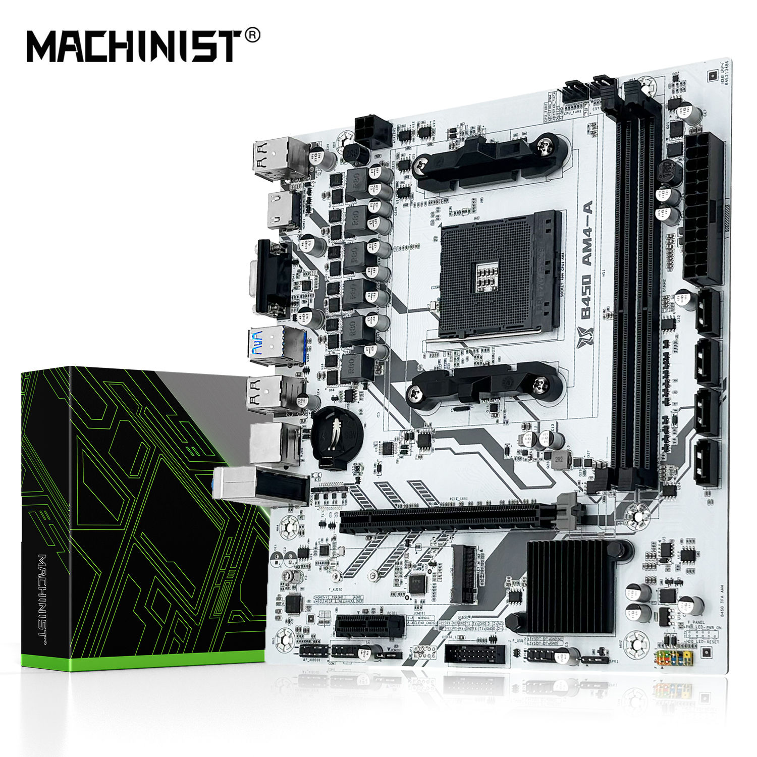 MACHINIST B450 Motherboard AMD Processor Dual-channel DDR4 Memory AM4 Mainboard