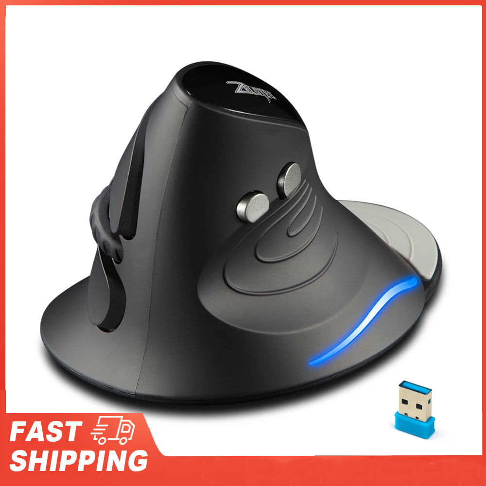 ZELOTES F-17 6 Keys Ergonomic Optical Mice Vertical Mouse 2.4GHz Wireless Gaming
