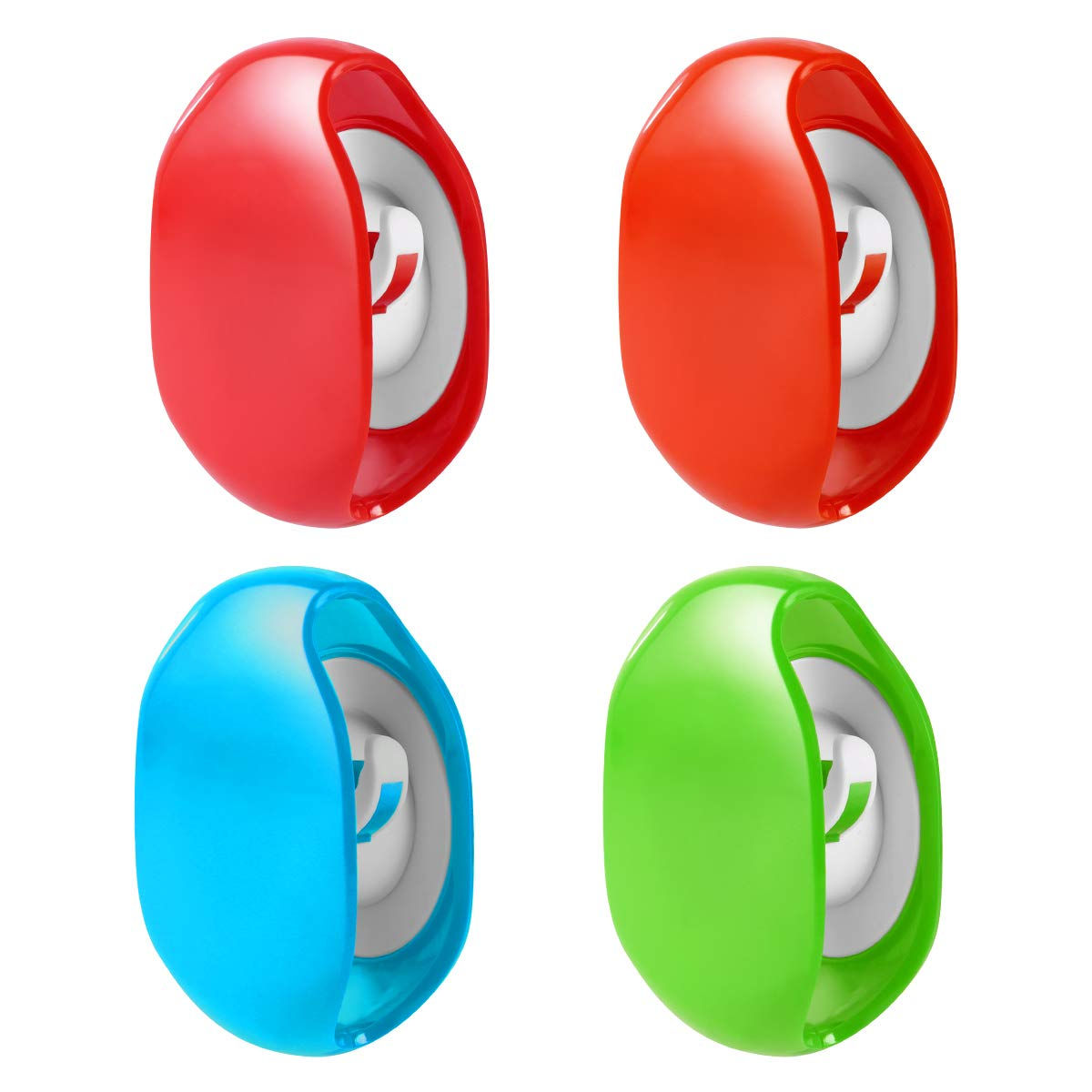 4 Pack Automatic Roll Earphone Cable Cord Winder Wrap Headphone Holder Retractab