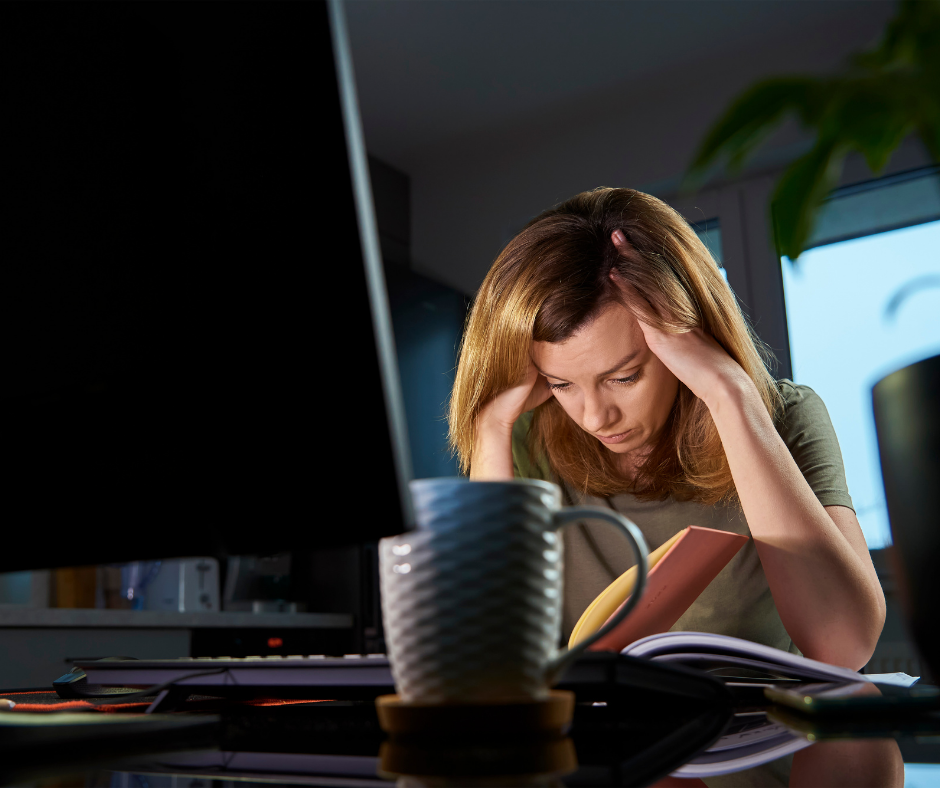 BURNOUT, WORK FROM HOME BURNOUT, STRESS, TIRED, ANXIOUS