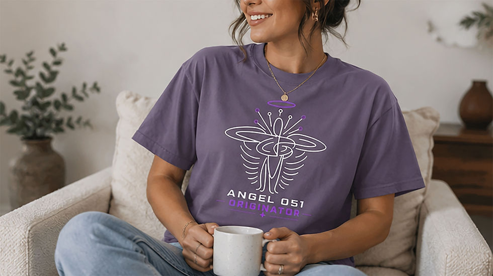 Angel 051 Originator Shirt, Purple Angel Graphic Tee