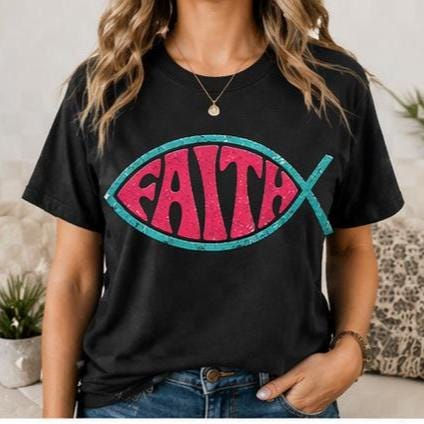 Thumbnail: FAITH  design Women's Relaxed T-Shirt