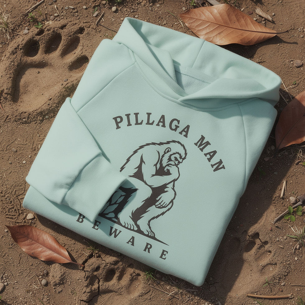 pillaga man yowie bigfoot hoodie