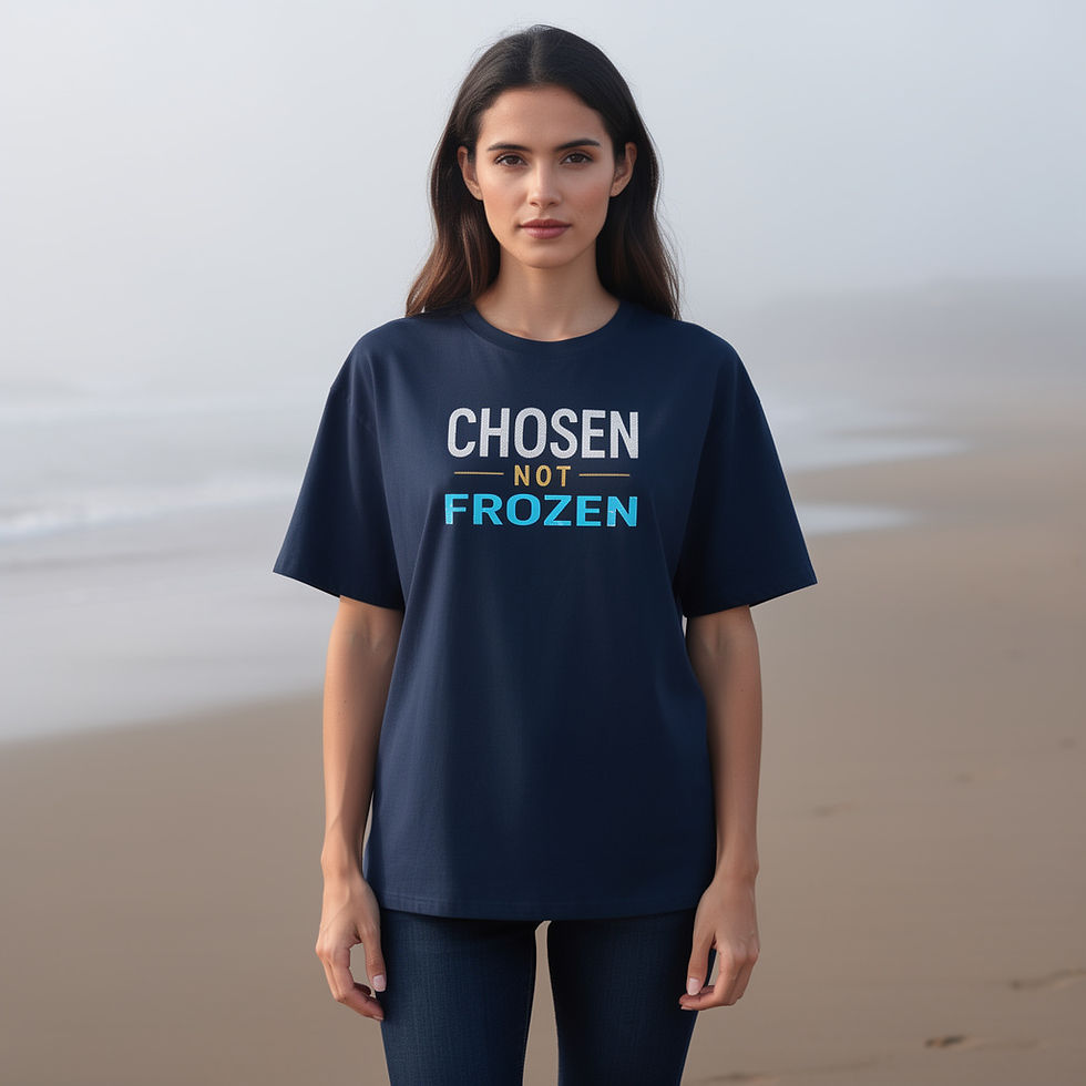 Thumbnail: chosen not frozen organic faith tee