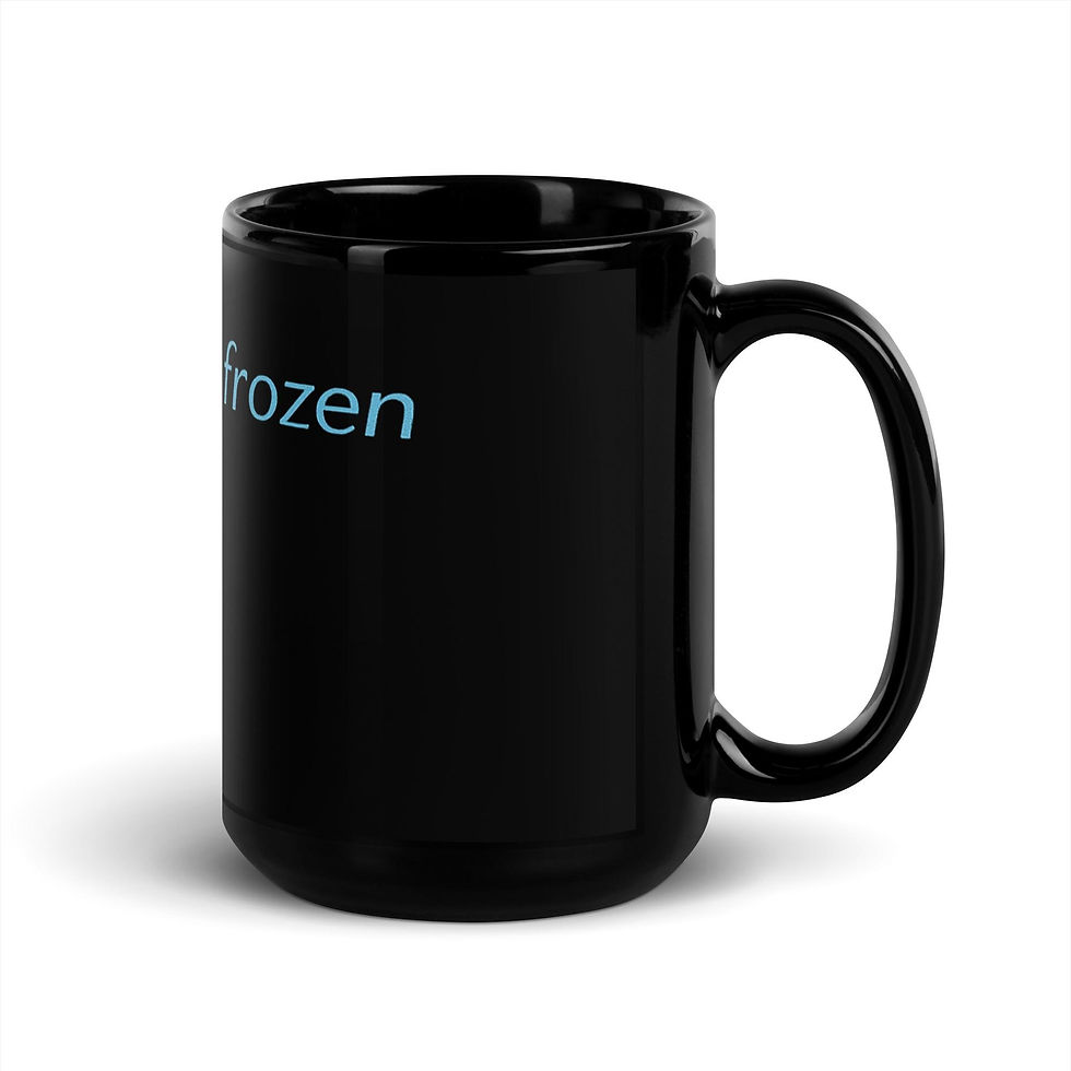 Thumbnail: Black Glossy Coffee Mug | Faith Based Design | Minimalist style | Gift for Her