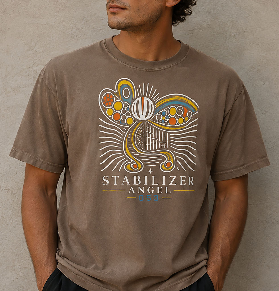 Thumbnail: Stabilizer Angel 053 T-Shirt, Abstract Angel Graphic Tee