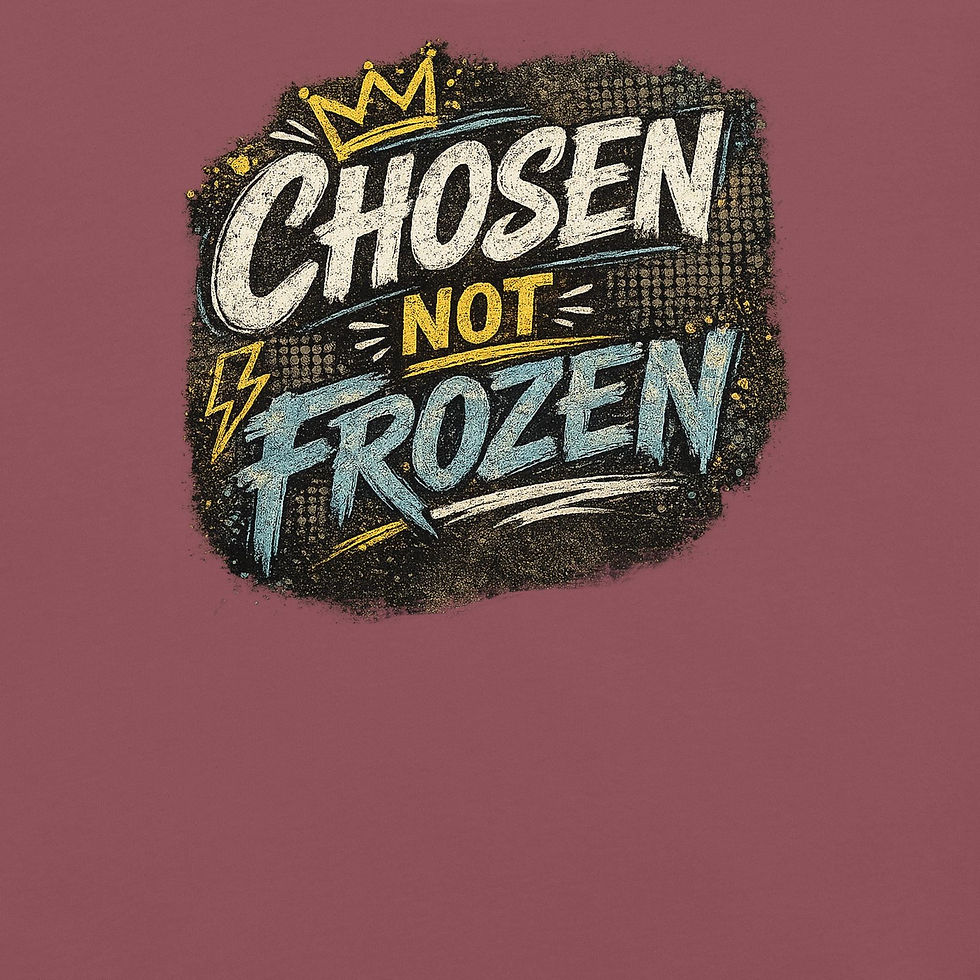 Thumbnail: chosen not frozen faith based tee shirt