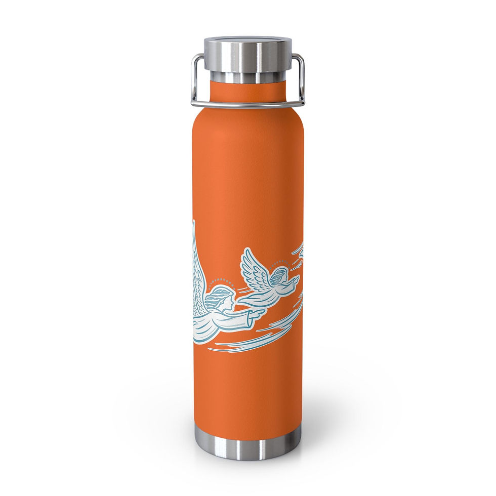 Thumbnail: Faith Based Flying Angel Copper Vacuum Insulated Bottle 22oz