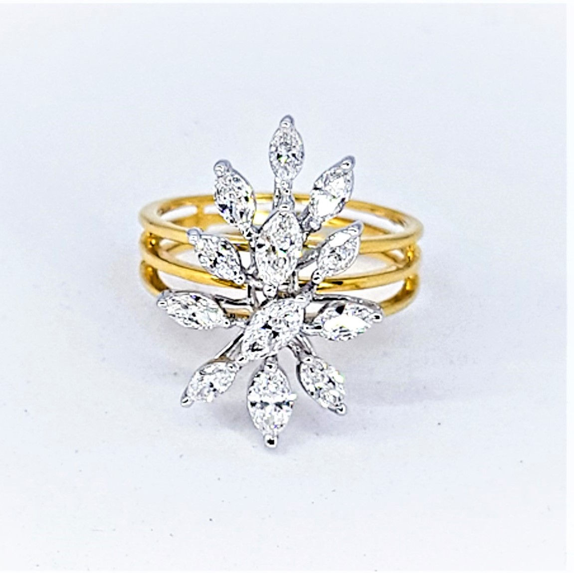 18K Gold Marquee Ring