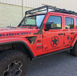 2020 Jeep Wrangler Rubicon with Gobi Stealth Roof Rack 