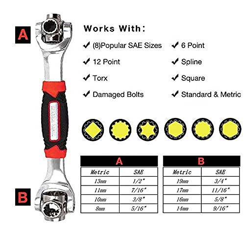 Thumbnail: 48 in 1 Tiger wrench Swivel Head Multi Tool Spanner